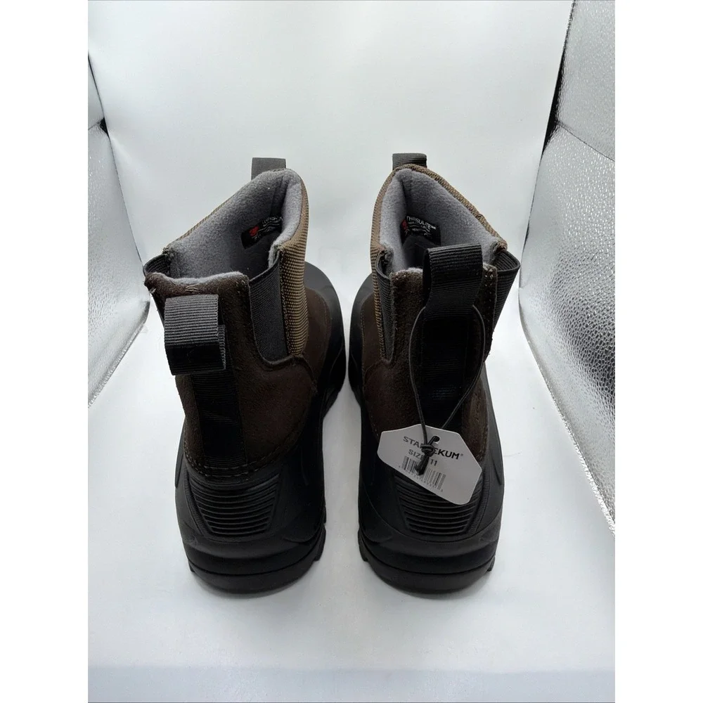 Staheekum Men's Size 10 Pull-on Winter Boots Cold Rated -20 degrees Brown